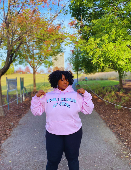 "I Smile Because Of Jesus" In Pink
